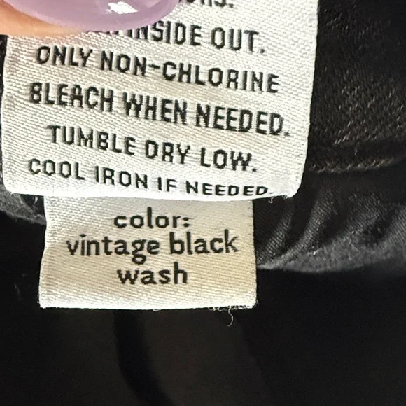 LNDN Flare Leg Women's Jeans Vintage Black Wash - Picture 5 of 5